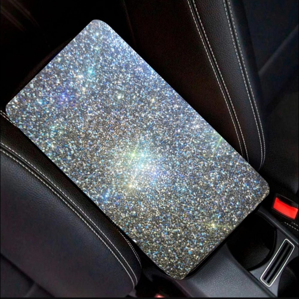 Sparkling Car Armrest Cover